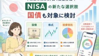 政府がNISAで国債対象追加を検討。